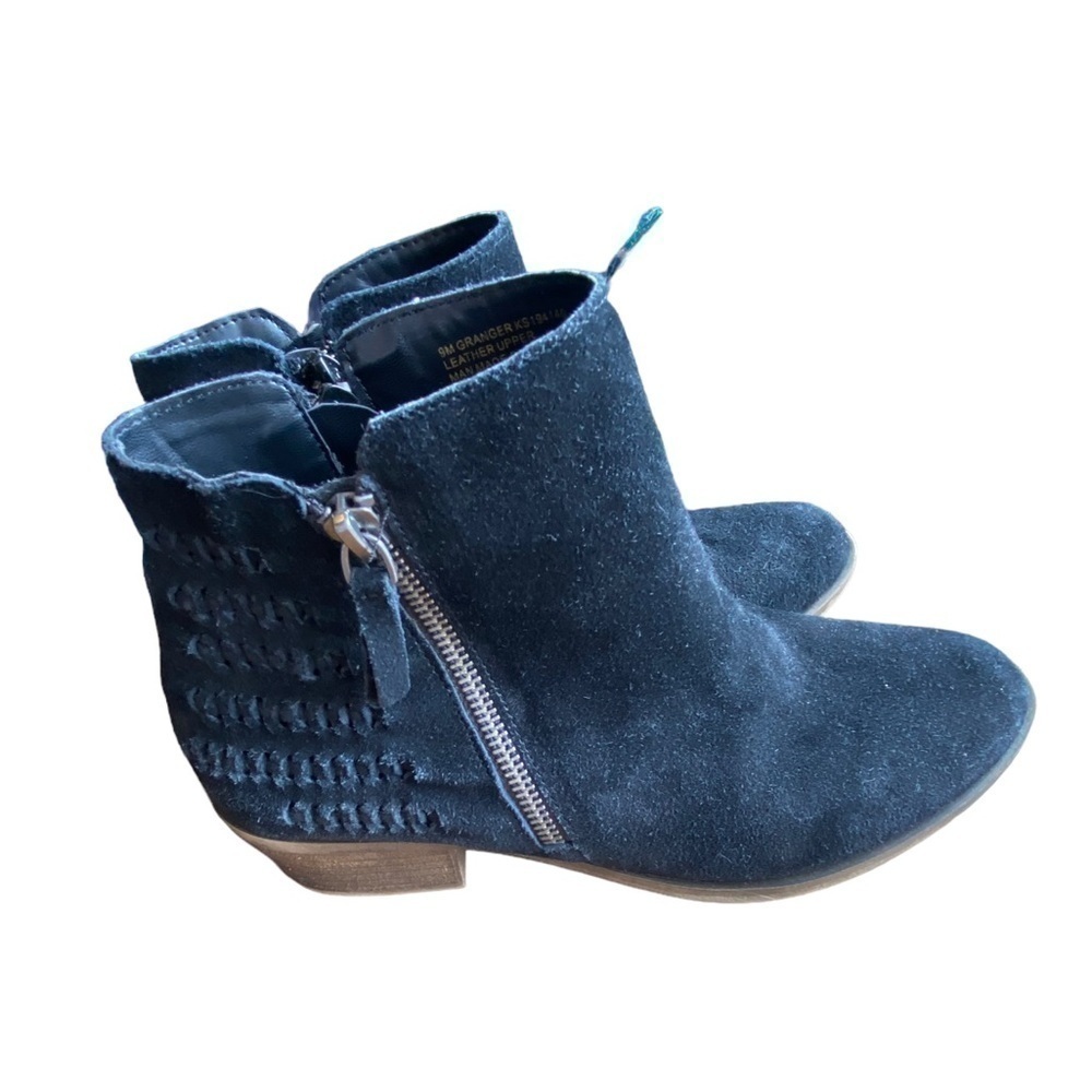 Kenzie Suede Granger Booties Boots Black Size 9